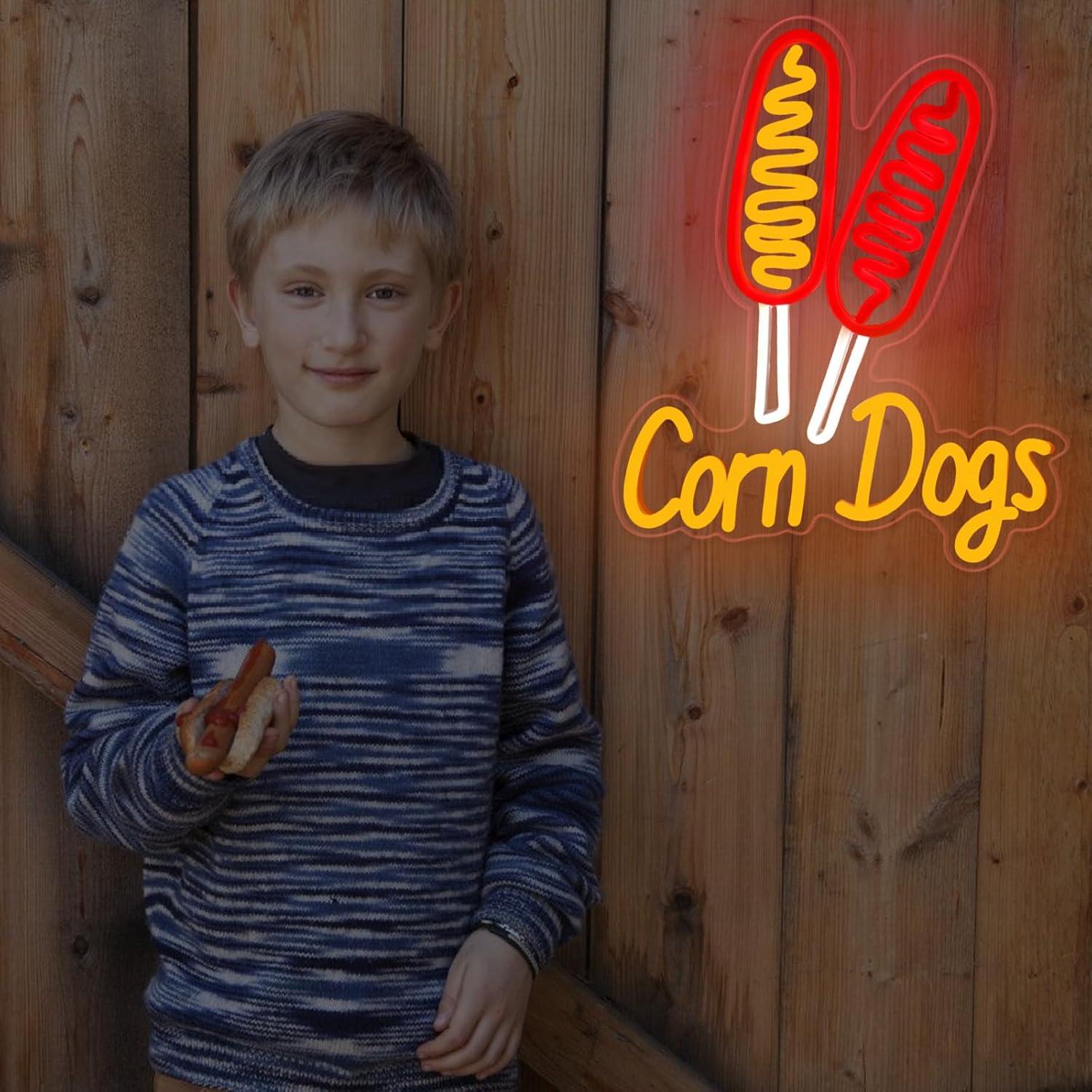 Corn Dog Neon Sign Snack USB D - Lighting Decoration For Wedding recension och pris