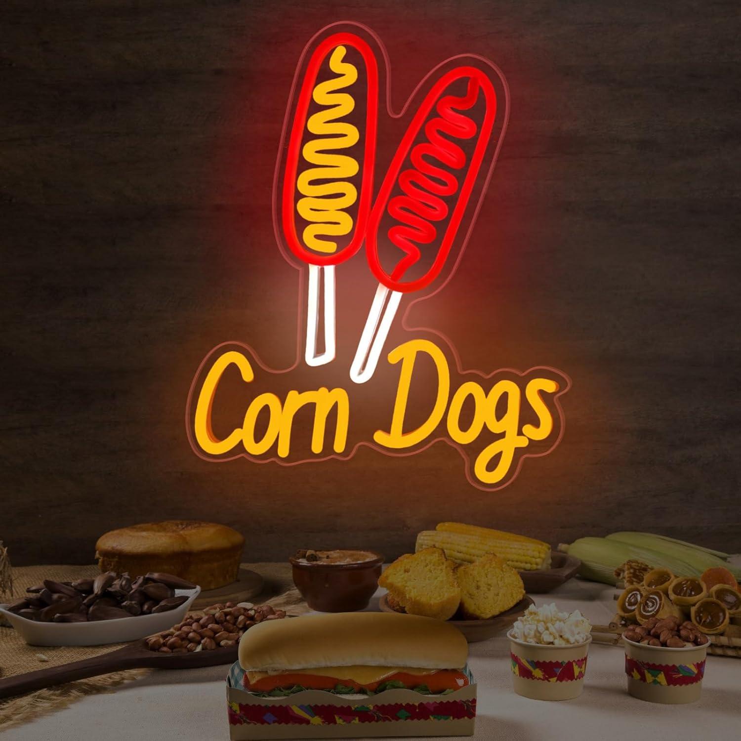 Corn Dog Neon Sign Snack USB D - Lighting Decoration For Wedding recension och pris
