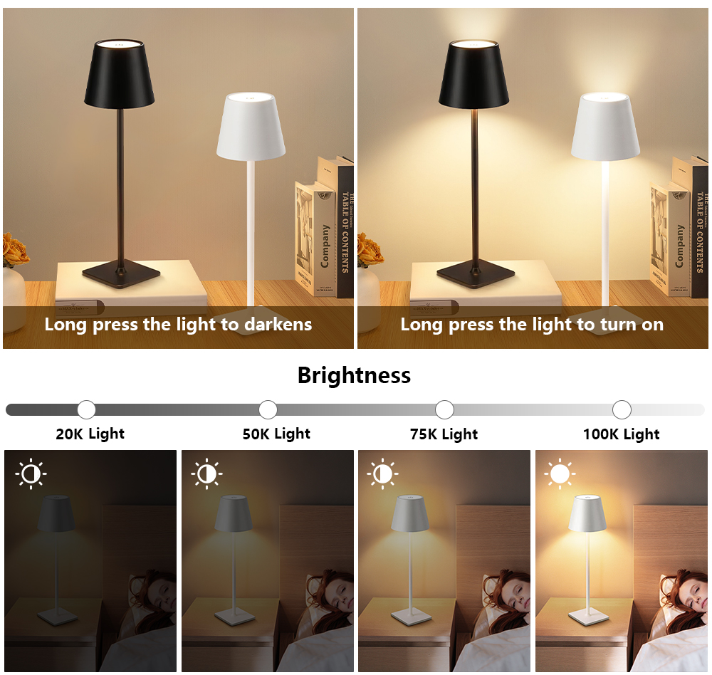 LED Rechargeable Desk Light Wi - Up Lighting Decor recension och pris