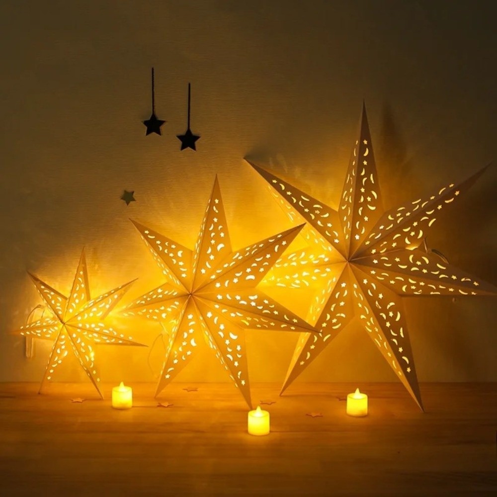 New Year Decor Hollow Out Star - Pendant Lighting Christmas Decor recension och pris