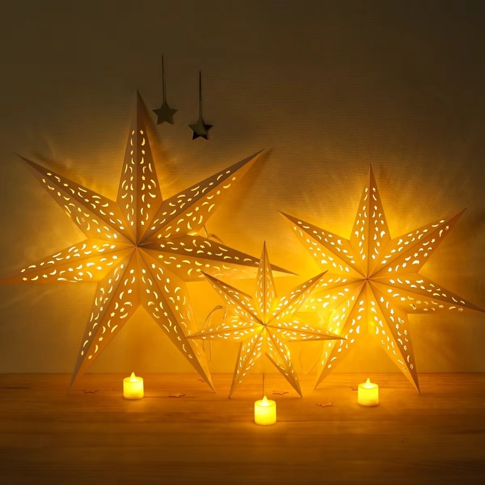 New Year Decor Hollow Out Star - Pendant Lighting Christmas Decor recension och pris